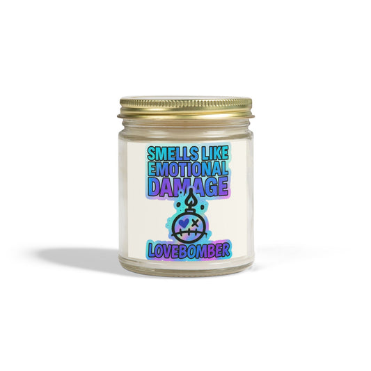 Emotional Damage Scented Candle, Unique Gift, Aromatherapy Candle, Home Decor, Funny Candle, Birthday Gift, Self-Care Candle- Mango Coconut