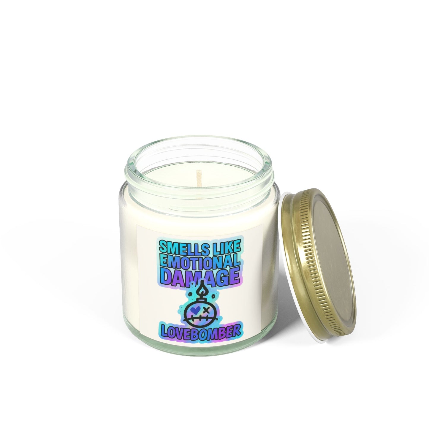 Emotional Damage Scented Candle, Unique Gift, Aromatherapy Candle, Home Decor, Funny Candle, Birthday Gift, Self-Care Candle- Mango Coconut