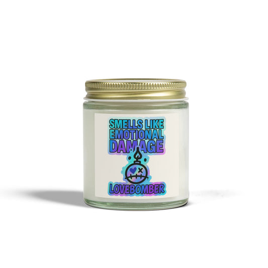 Emotional Damage Scented Candle, Unique Gift, Aromatherapy Candle, Home Decor, Funny Candle, Birthday Gift, Self-Care Candle- Mango Coconut